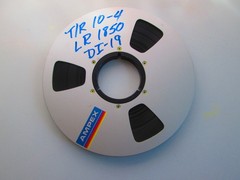 AMPEX* 10.5″ x1/2″ Metal Reel to Reel Classic 3 Window Silver 6 screws LR 1850