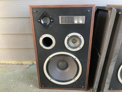 ZENITH ALLEGRO 4000 Walnut Wood Grain Home Floor Speakers