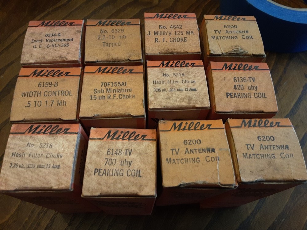 NOS Miller Rf Choke Coil Lot 12pc