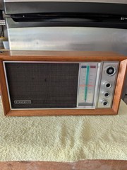 Panasonic RE-7259 FM-AM 2-Band Desktop Tabletop Wood Radio Vintage 1975 Works