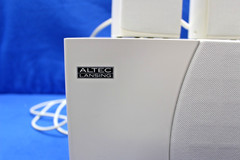 Altec Lansing ACS495 2.1 Desktop Speakers w/ Powered Subwoofer White NOS Tested