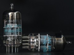 2x 1980’s Philips JAN 6922/E88CC Military Grade USA Made Amplitrex Tested Tube