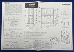 Original EV – Electro Voice Builder’s Plan for TL606Q – 4X 15L Cabinet