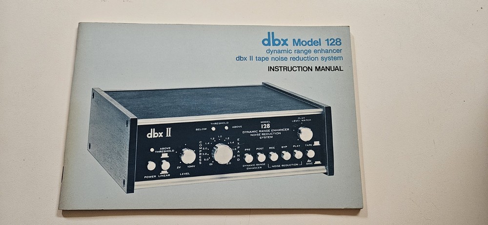 dbx Model 128 Dynamic Range Enhancer Instruction Manual