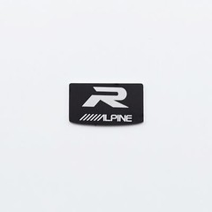 Alpine Car Audio Speaker logo Badge Custom Made Aluminum 32mm(1.26″)X18mm(0.7″)