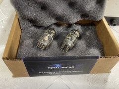 Pair Amperex Bugle Boy Treble Clef ECC85 6AQ8 Tubes Matched Date Codes Test Same