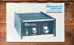 DBX Model 100 Sub Harmonic Synthesizer Owners / User Manual *Original*