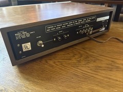 Realistic TM-90 Solid State AM FM Stereo Tuner Vintage Wood Wooden Case Japan