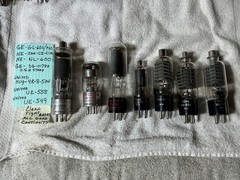 Lot Of 7 Rare Unusual Rectifier Tubes 6011 NL-600 UE-558, 549, CZ-C1K Military