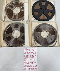 Reel To Reel Audio Tapes 1/4″ – Random Lot of 20 Tapes – As-Is/Untested/Unknown