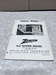 Zenith Service Manual 1956 TV-15 Television Receivers Chassis 16X20 17X20 19X22