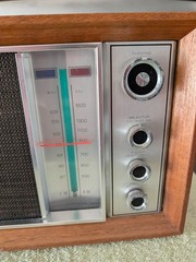 Panasonic RE-7259 FM-AM 2-Band Desktop Tabletop Wood Radio Vintage 1975 Works