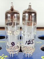 Matched Pair GE EL84 6BQ5 NOS NIB Tested Like NOS Tube