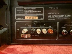 Kenwood KT-7500 AM-FM Stereo Tuner Vintage Silver Face Working Made in Japan