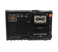 Olympus Pearlcorder SR 501 Microcassette Recorder AM/FM Radio Read Please