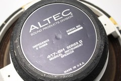 Pair of Altec 417-8H 12″ Speakers Rebuilt to Clone 414-8 — KT
