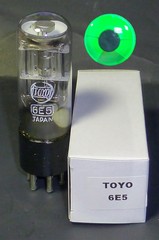 1 NEW BRIGHT NOS TOYO 6E5 tuning indicator magic eye tube US Seller and warranty