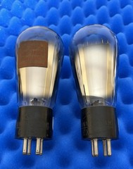 LOW TEST TWO Cunningham CX345 Tubes / Globe Balloon / TEST LOW But Good