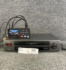 Sharp VHS HQ Video Cassette Recorder Player VC-A343U Gray Color