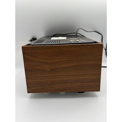 Vintage General Electric GE AM FM Radio Walnut Grain Wood Model 7-4145A MCM
