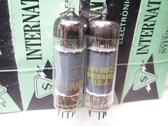 6BQ5 EL 84 NOS SYLVANIA Plate Current Matched PAIR