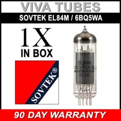 Brand New Current Tested Sovtek EL84M / 6BQ5WA = 7189 HIGH POWR Tube