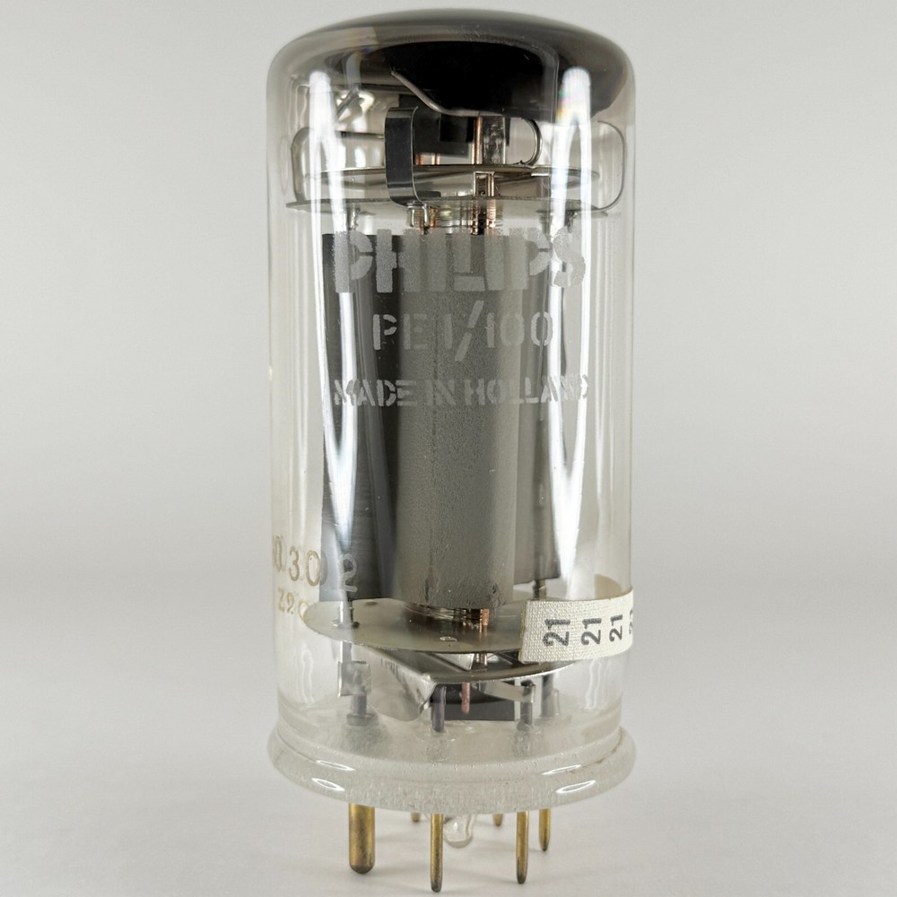 (1) Philips PE1/100 Tube Made in Holland Transmitting Pentode Tube