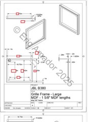 JBL B380 Subwoofer Cabinet Plans
