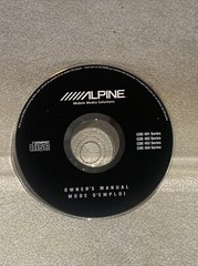 Alpine CDA/CDE series Owner’s Manual CD