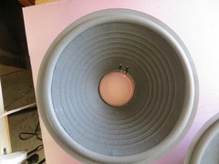 JBL L100T 2214-H 12″ ORIGINAL WOOFER CONES W NEW SURRONDS DATED 3/5/1987