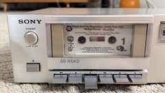 Sony Vintage Stereo Cassette Deck TC-K22 Silver Excellent Tested Read