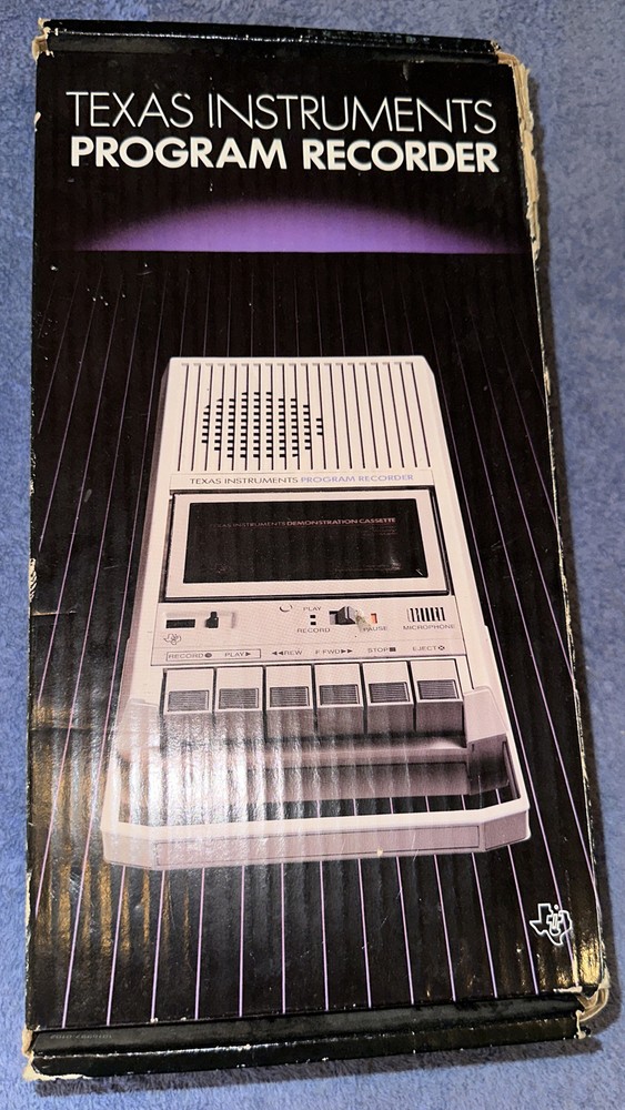 1982 TEXAS INSTRUMENTS Program Recorder PHP2700 In Box