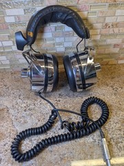Vintage Sound Dynamic MD-2STV Chrome Headphones WORKING great sound! Japan 70’s