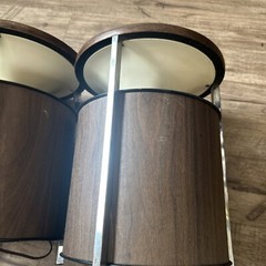 Vintage Pair Zenith Circle of Sound Speakers Mid Century Modern Omnidirectional