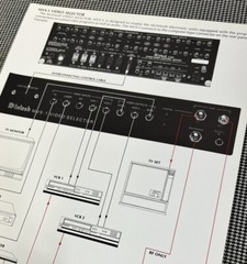 CONNECTING MCINTOSH MVS-1 VIDEO SELECTOR TO OTHER AUDIO/VIDEO PRODUCTS J01195