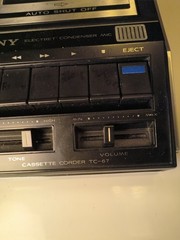Vintage Sony TC-67 Cassette-Corder Tape Player Recorder – For Parts / Repair