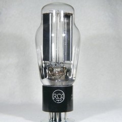 RCA 5U4G Hanging Filament Bottom Getter Smooth Black Plate USA 1942