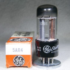 NOS/NIB GE GZ34/5AR4 O-Getter Rectifier Vacuum Tube Made in USA 1961