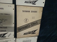 Vtg. Zenith Space Command TV Remote Control – Service Manuals & 3 Ring Binder