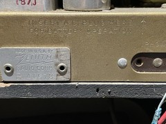 Vintage 1947 Zenith Transoceanic Clipper Radio Model 8G005 For Parts or Repair