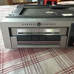 GE 7-4265A Cassette/Tape AM/FM Radio Under Cabinet Clock WORKS