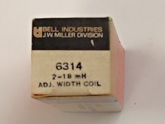 Vintage JW Miller 6314 Adjustable width coil 2 – 18mH
