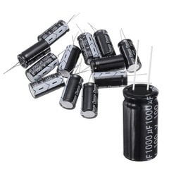 12Pcs 1000uF 100V 18x36mm Electrolytic Capacitor, Aluminum Capacitor