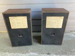 ZENITH ALLEGRO 4000 Walnut Wood Grain Home Floor Speakers