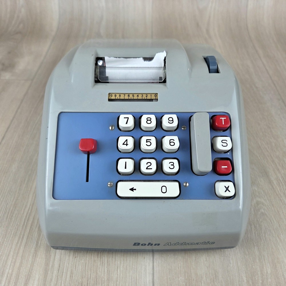 Untested Bohn Addmatic Mechanical Calculator Japan HTF Adding Machine *READ*