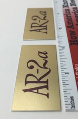 AR-2a Speaker Grill Badges Pair Custom Made Aluminum Free Shipping