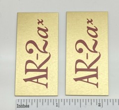 AR-2ax Speaker Grill Badges Pair Custom Made Aluminum