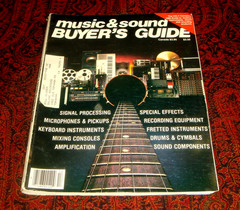 rare 1984 MUSIC & SOUND BUYER’S GUIDE SOURCEBOOK Recording Studio, Musical Gear