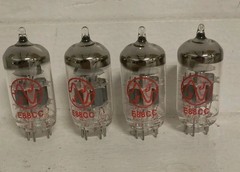 Four JJ E88CC/6DJ8/ECC88/6922 Vacuum Tubes