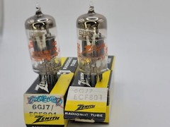 2x ZENITH 6GJ7 NOS ECF801 4GJ7 5GJ7 8GJ7 PCF801